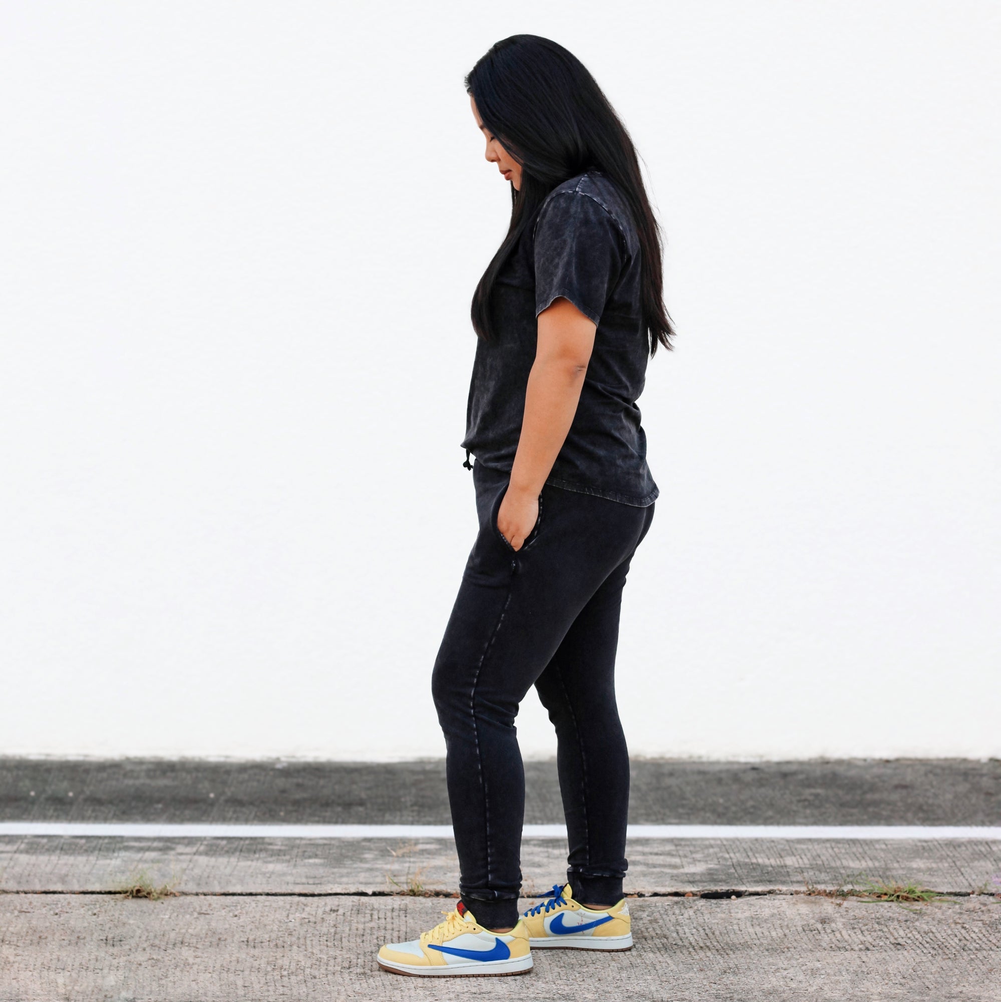 MAMA JOGGERS- Midnight Snow Wash