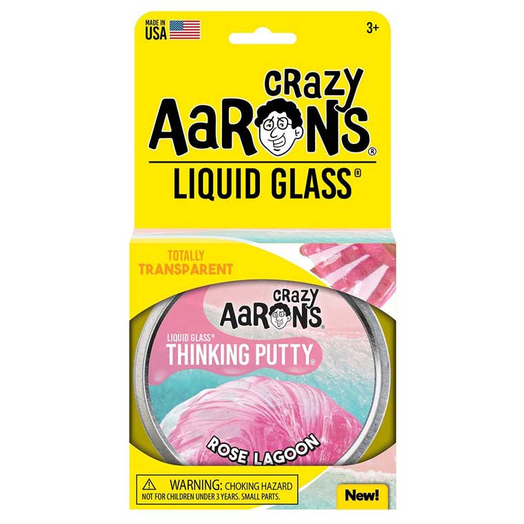 Rose Lagoon Liquid Glass 4” Thinking Putty by Crazy Aaron’s #RL020
