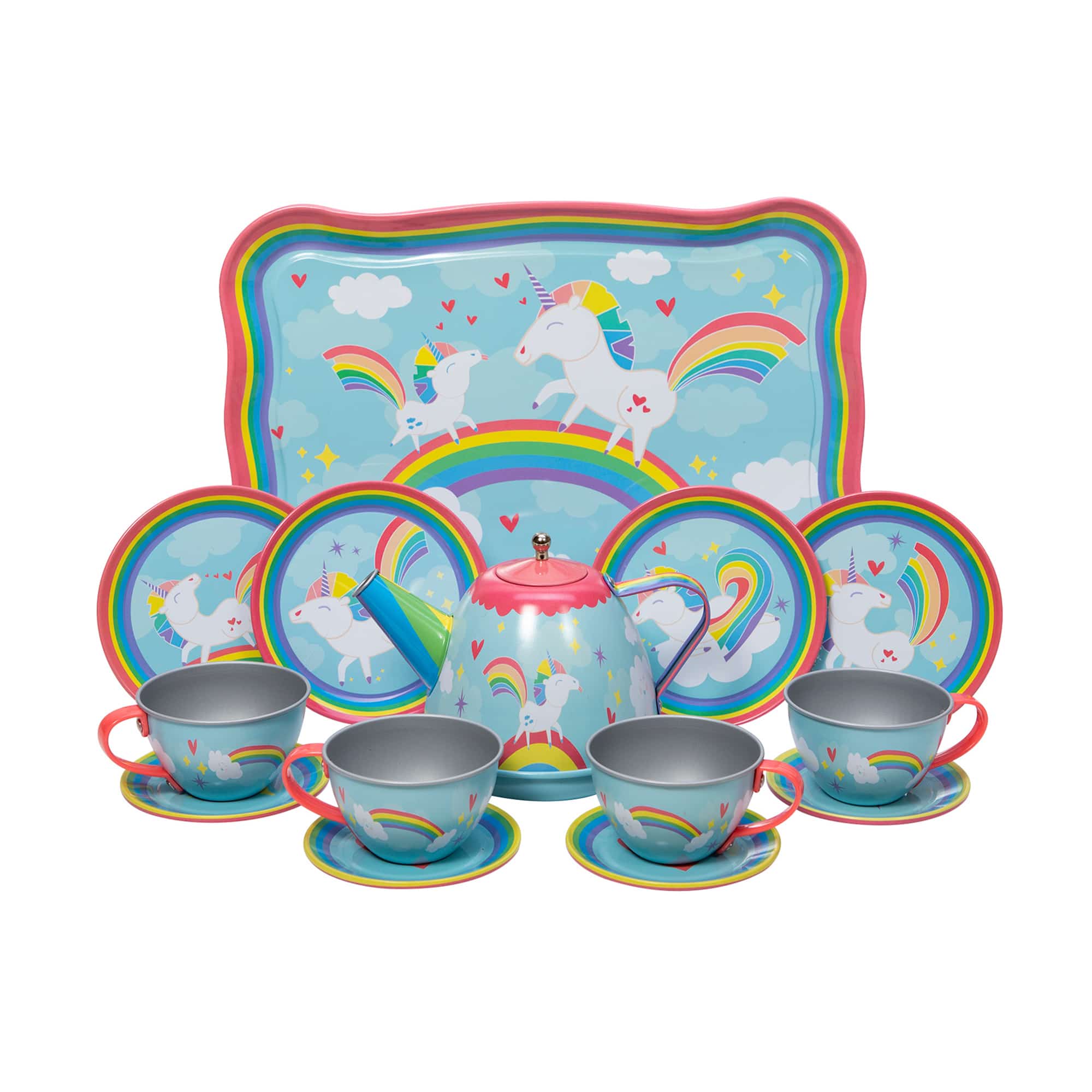 Unicorn Tea Party Tin Tea Set by Schylling