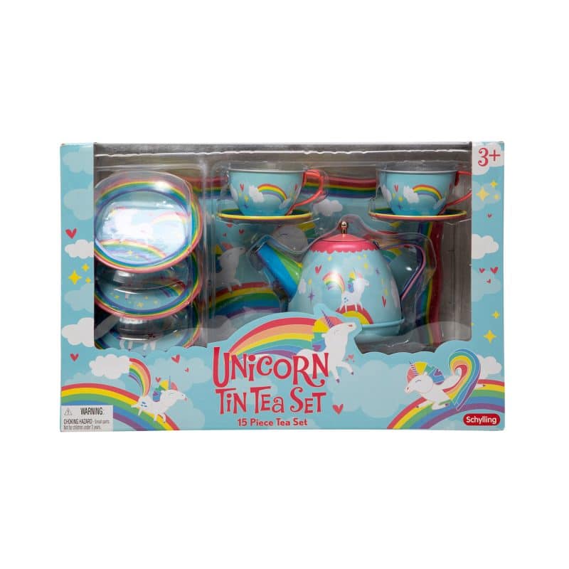 Unicorn Tea Party Tin Tea Set by Schylling