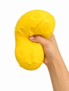 X-Large 4" Cheese Cube Squishy – Rubber Stress Toy with Soft Filling MSS8