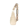 The Atlas | Zippered Sling Bag with Strap: Brown with Boho Strap