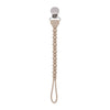 Sweetie Strap™ Silicone One-Piece Pacifier Clips: Pink Beaded