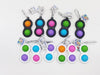 Sensory Pop Fidget Fun Keychain Assortment - 24/Pack: Closeout Price