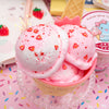 Strawberry Scented Ice Cream Pint Slime by Kawaii Slime