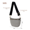 The Fiona | Checkered Woven Bum Bag (10 Colors): Green