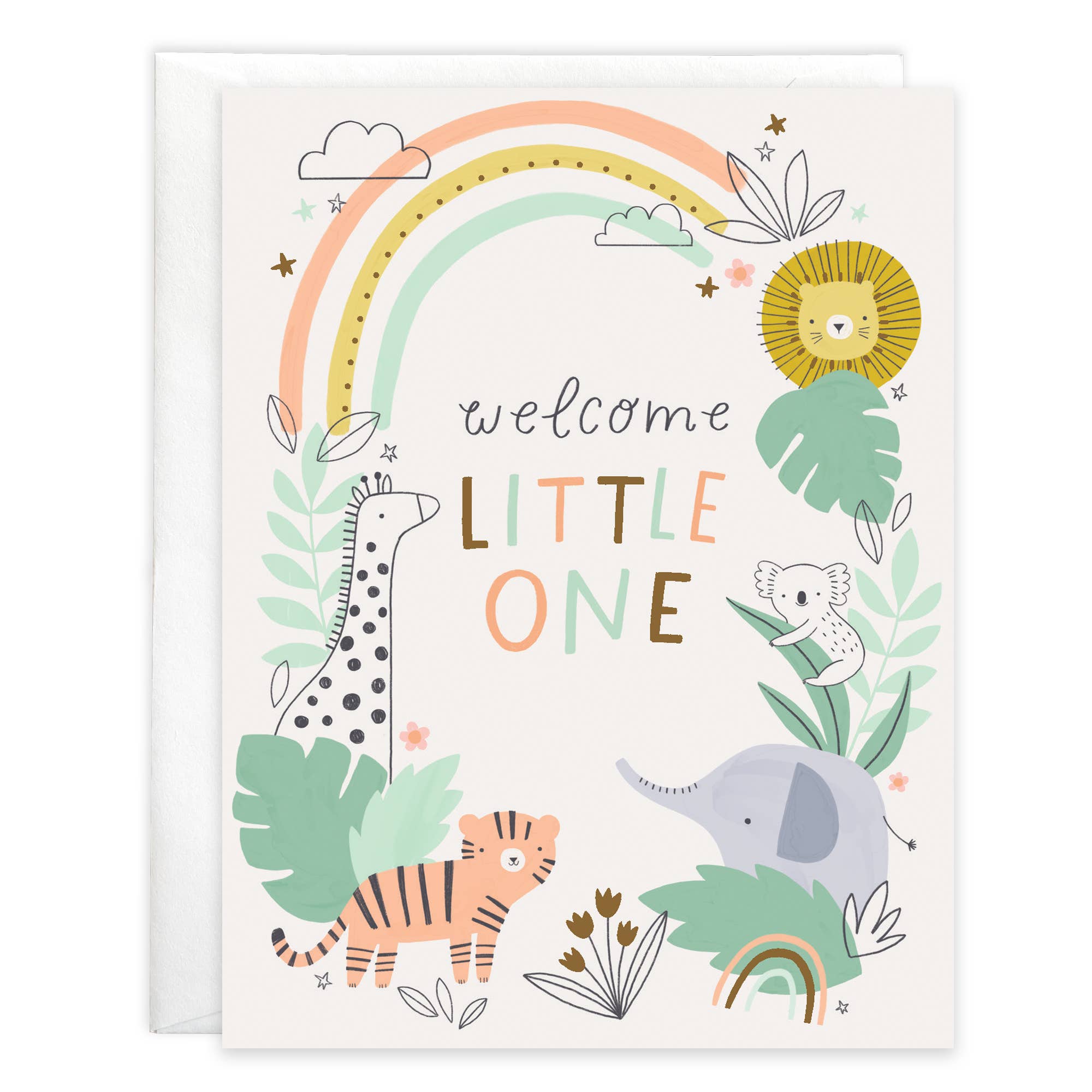 Baby Greeting Card - In The Jungle