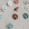 *NEW STYLES* Itzy Soother™ Natural Rubber Paci Sets: Blossom + Rosewood 6-18 M
