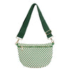 The Fiona | Checkered Woven Bum Bag (10 Colors): Green