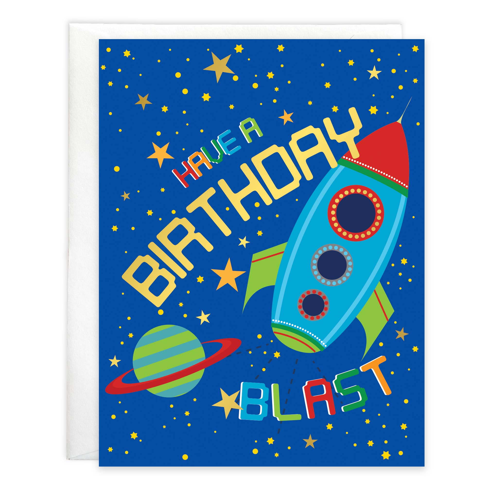 Birthday Greeting Card - Birthday Blast Off