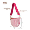 The Fiona | Checkered Woven Bum Bag (10 Colors): Green