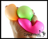 1 Box of 3 Soft Doh Filled 2" Stress Ball - Squishy Gooey