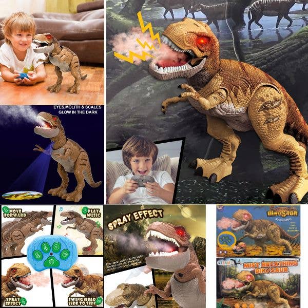Remote Control Mist Breathing Dinosaur