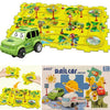 Railcar Puzzle Toys - #Dino.Yellow - 25PC Stem Building Kit 