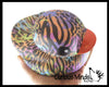 1 Jumbo Animal Print Rubber Ducks - Rubber Duckies - Cute No