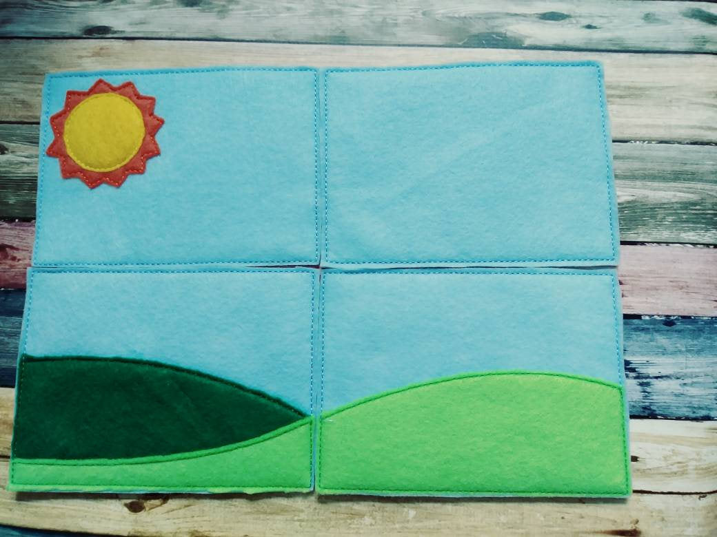 Felt Farm - Playset - felt board - Quiet toy - Learning - Educational Toy - Barn - Farm Animals - farm play set - pretend play - eieio