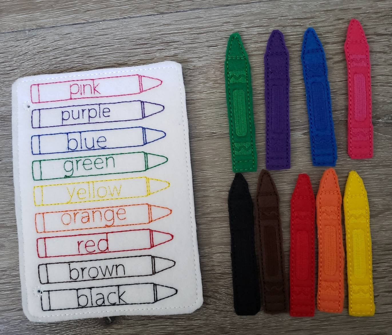 Color Match game - Activity Bag - color match - learning toy - busy  bag - activity bag - quiet toy - educational game - School - classroom