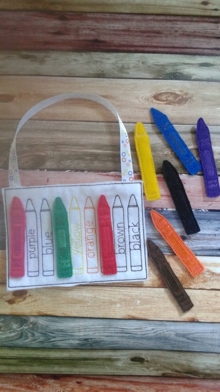Color Match game - Activity Bag - color match - learning toy - busy  bag - activity bag - quiet toy - educational game - School - classroom