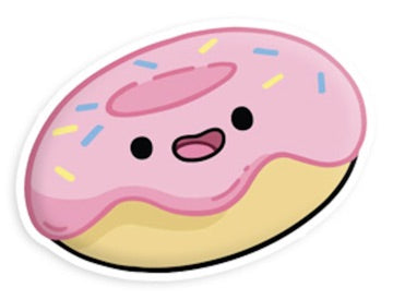 Donut Sticker by Squishable