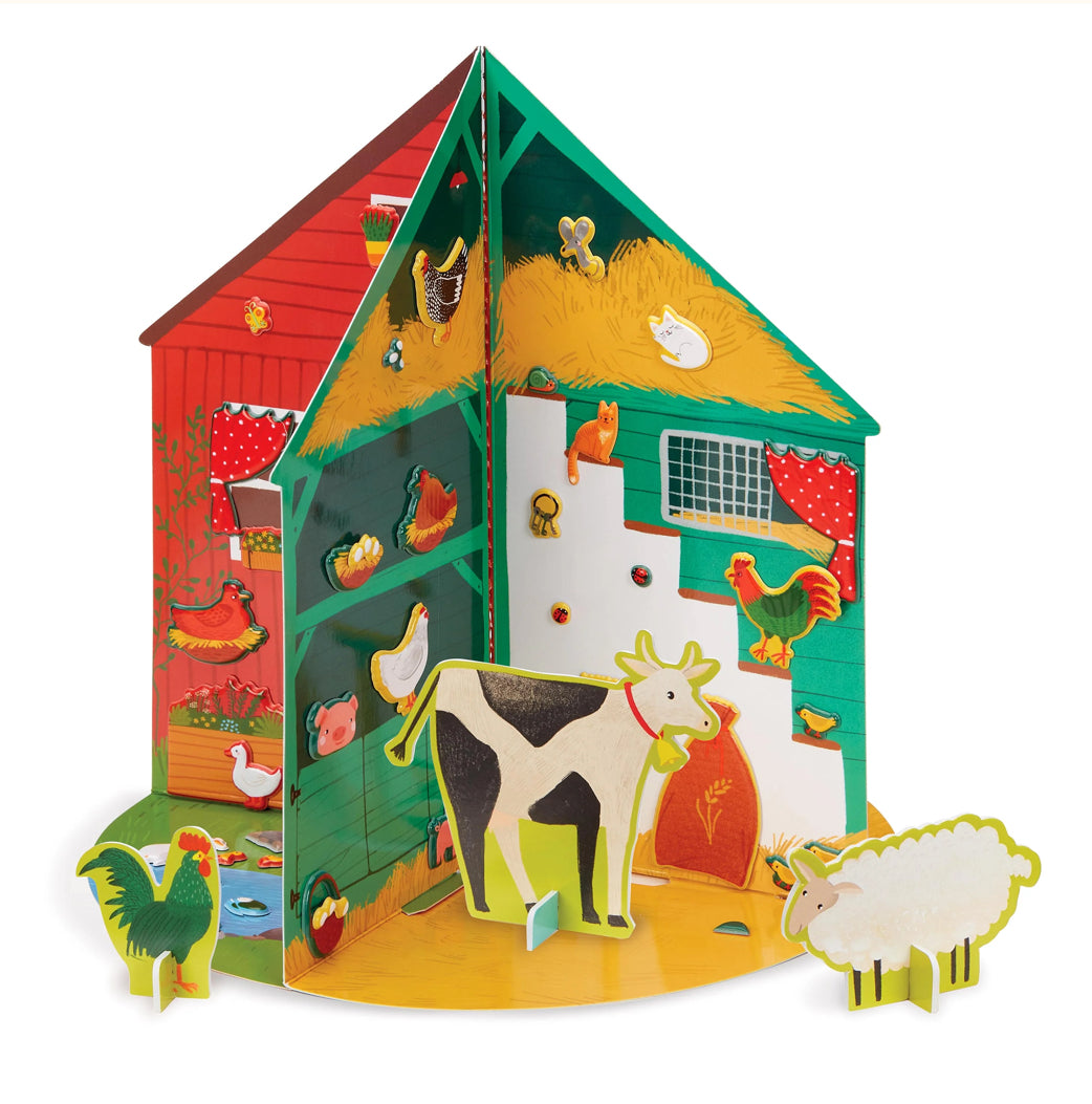 Puffy Sticker 3D Playhouse - Around The Barn by Bright Stripes #PSP-03