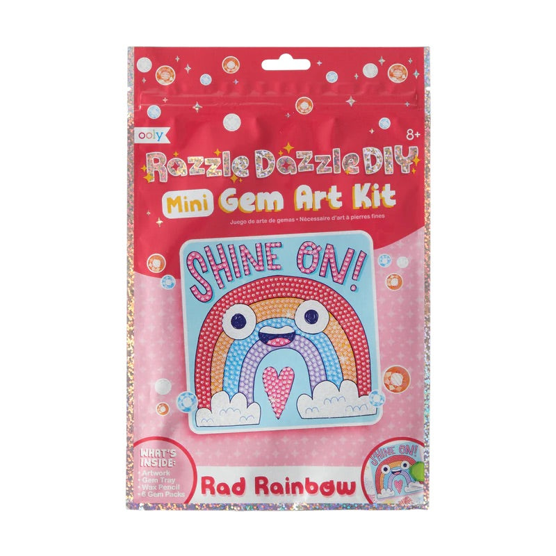 Razzle Dazzle DIY Mini Gem Art Kit Rad Rainbow by Ooly #161-082