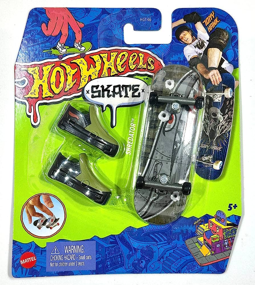 Hot Wheels Skate Tony Hawk Fingerboard & Skate Shoes - Shredator by Mattel #HNG23