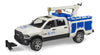 RAM Service Truck with Crane & Rotating Beacon Light by Bruder #2509