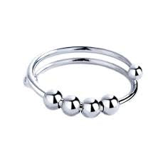 Fidget Ring Silver by Mavi #5307