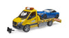 MB Sprinter with Roadster & Light/Sound Module by Bruder #2675