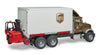 MACK Granite UPS Logistics Truck & Forklift by Bruder #2828