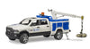 RAM Service Truck with Crane & Rotating Beacon Light by Bruder #2509