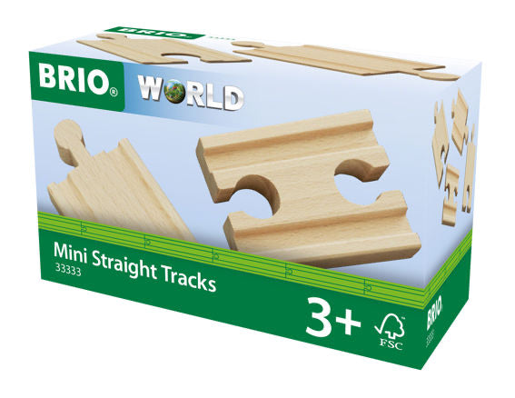 Mini Straight Tracks 4 Piece Set by Brio #33333