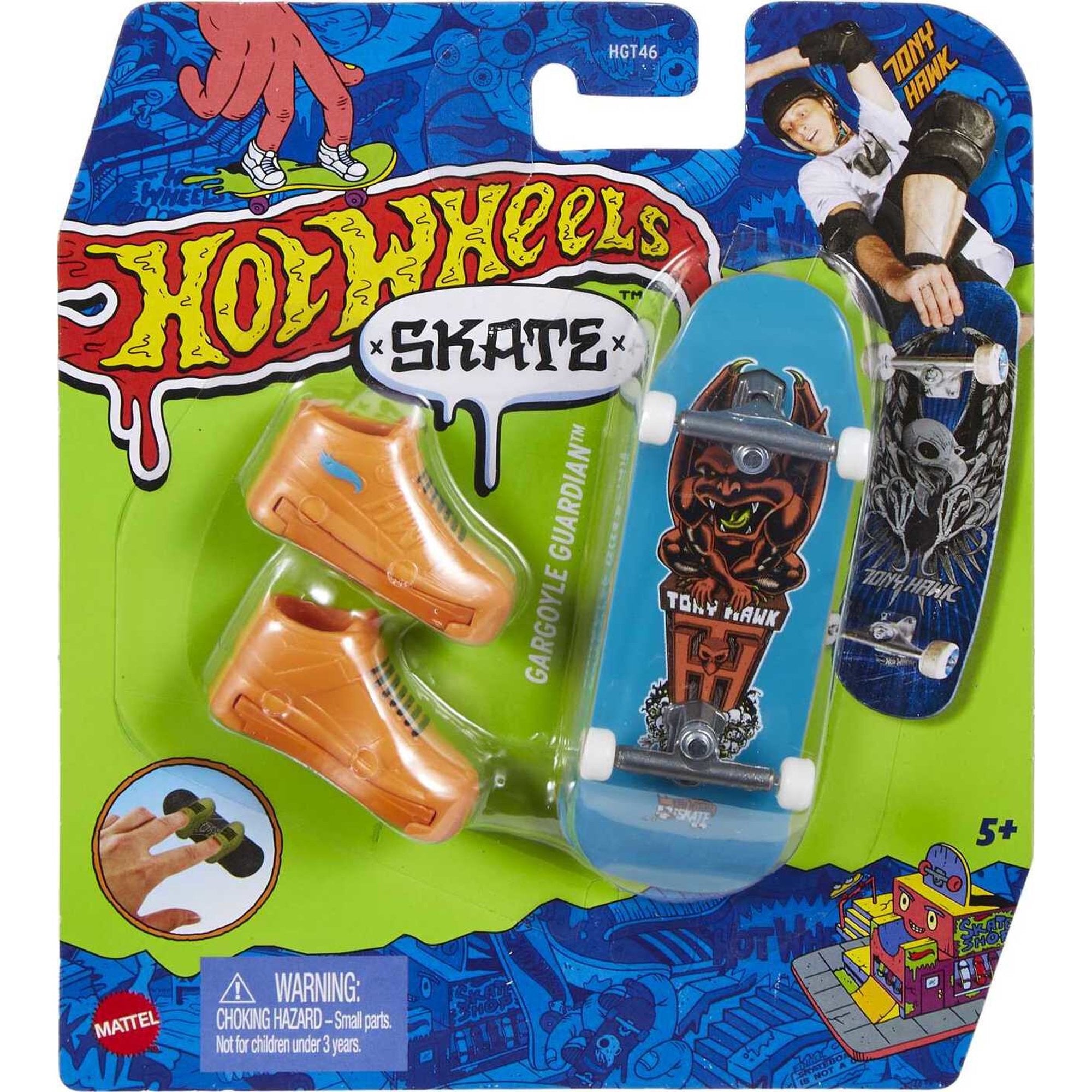 Hot Wheels Skate Tony Hawk Fingerboard & Skate Shoes - Gargoyle Guardian by Mattel #HNG21