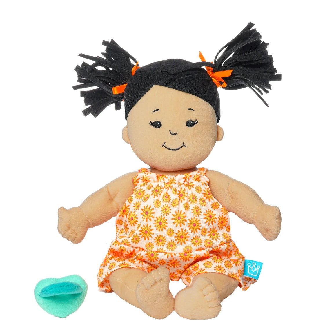 Baby Stella Light Beige with Black Pigtails by Manhattan Toy #164150