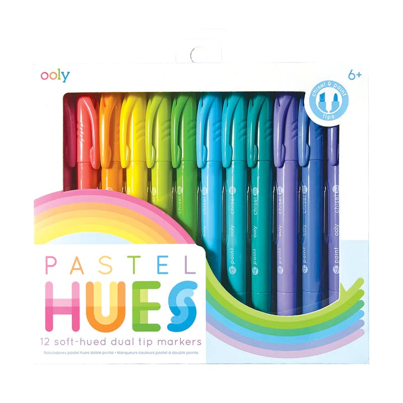 Pastel Hues Markers 12 Pack by Ooly #130-103