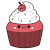 Large Comfort Food Red Velvet Cupcake by Squishable