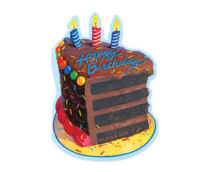 Chocolate Birthday Cake Scratch N Sniff Birthday Card by Peaceable Kingdom