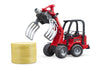 Schäeffer Compact Loader 2034 with Bale Gripper & Bale by Bruder #2192