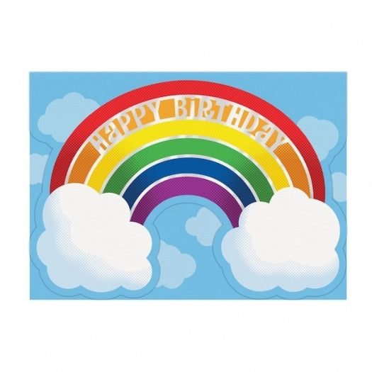 Rainbow Explosion Foil Birthday Card by Peaceable Kingdom