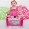 PlayDate Playpen Bed: Pink Flower Power by Adora #218603