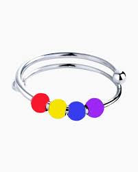 Fidget Ring Rainbow by Mavi #5308