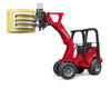 Schäeffer Compact Loader 2034 with Bale Gripper & Bale by Bruder #2192