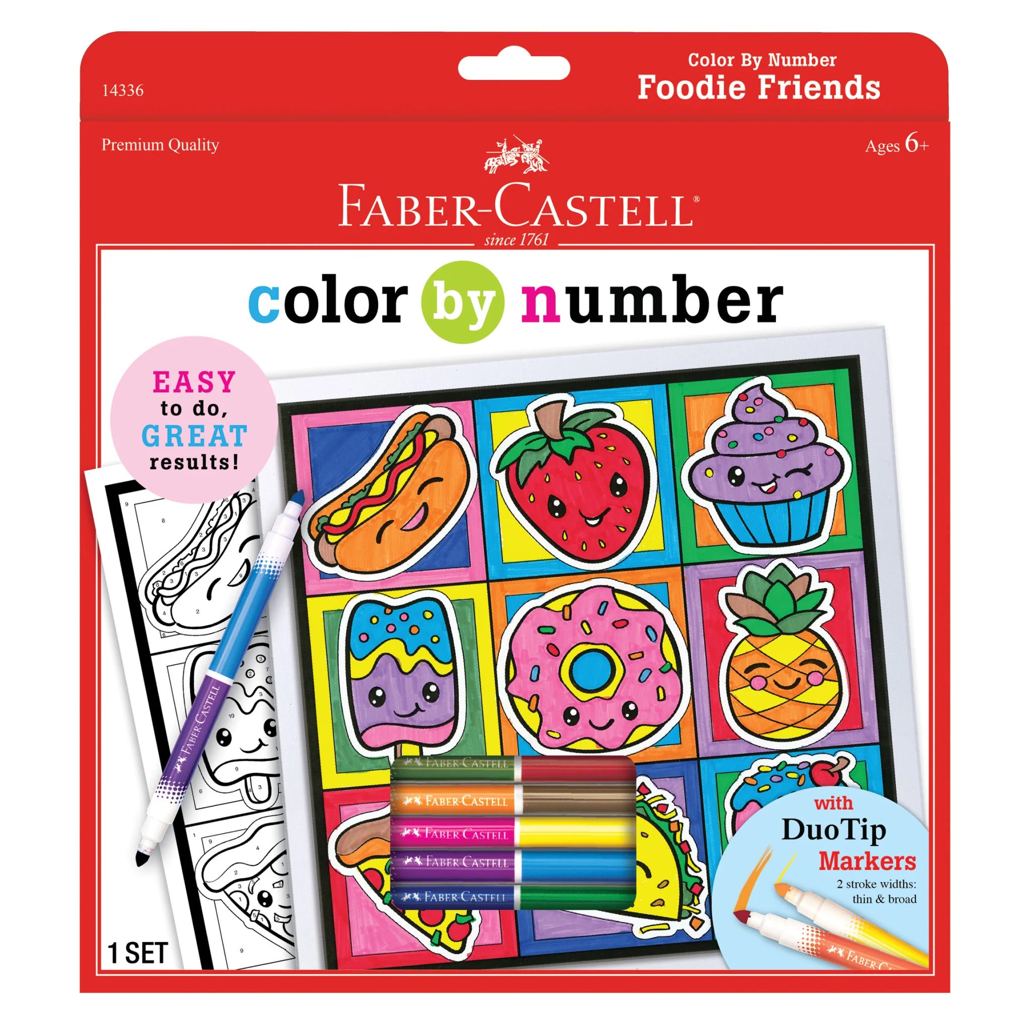 Color by Number: Foodie Friends by Faber-Castell #14336