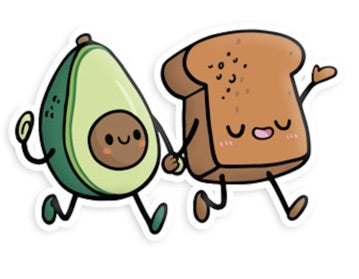 BFF Avocado & Toast Sticker by Squishable