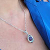 Fidget Gemstone Spinner Necklace by Mavi #5312