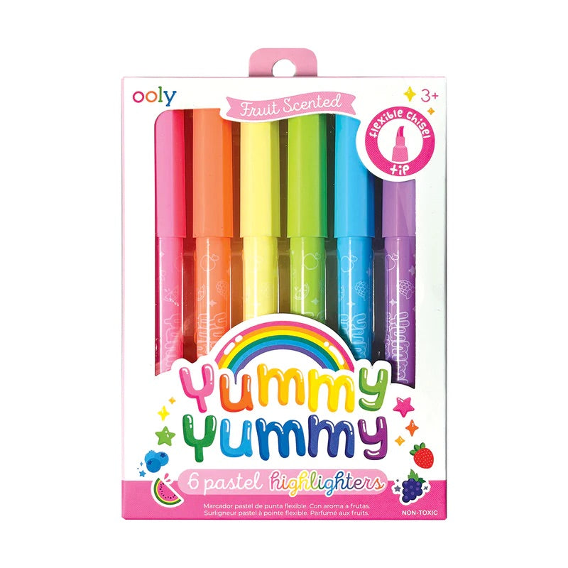 Yummy Yummy Fruit Scented Pastel Highlighters 6 Pack by Ooly #130-106