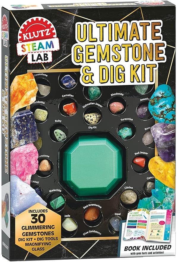 Ultimate Gemstone & Dig Kit STEAM Lab by Klutz