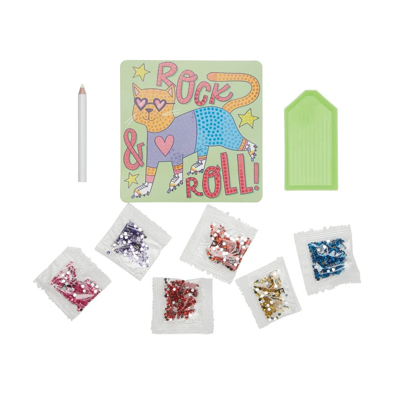 Razzle Dazzle DIY Mini Gem Art Kit Rolling Rocker by Ooly #161-084