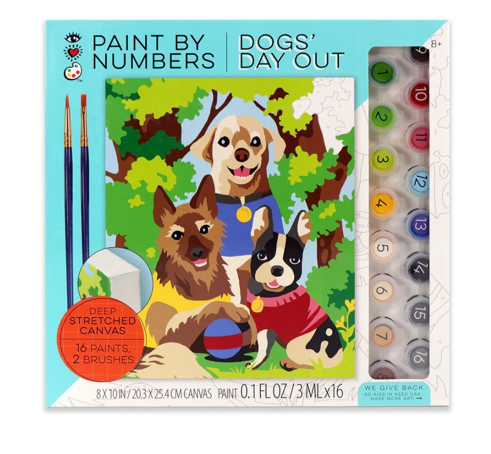 Paint By Numbers: Dogs’ Day Out by Bright Stripes #9202