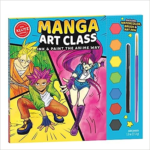 Manga Art Class: Ink & Paint The Anime Way by Klutz